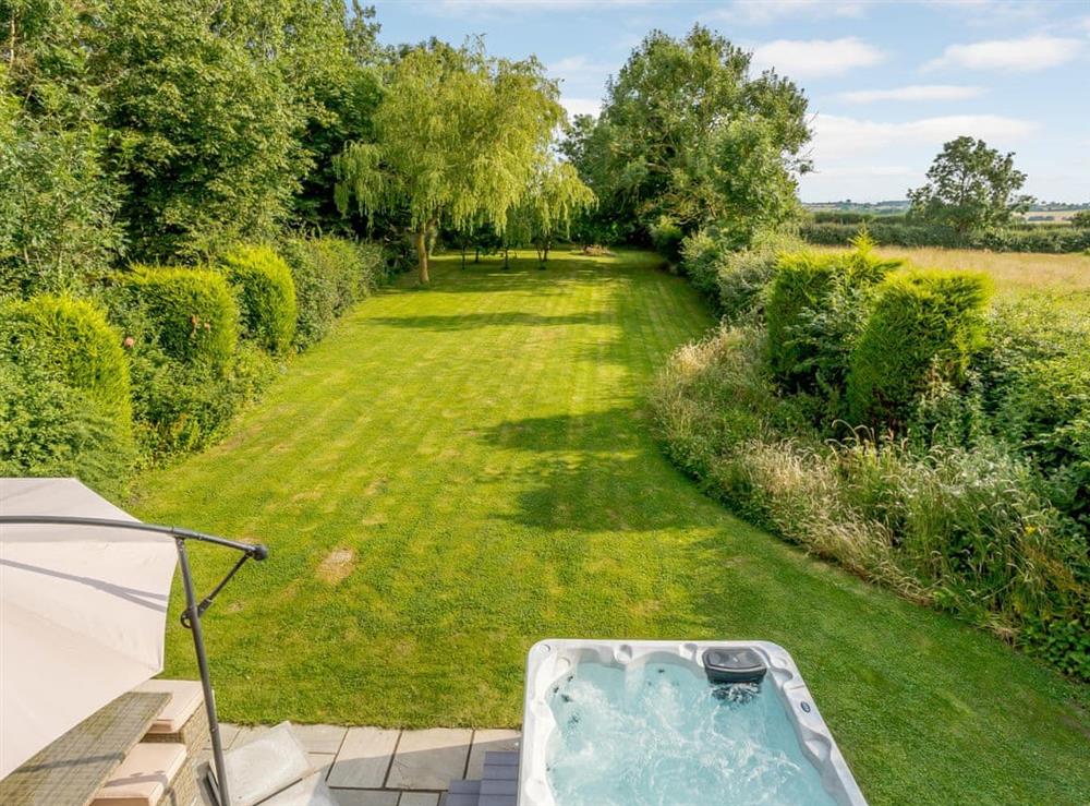 Garden at Briar House in Ingoldsby, near Grantham, Lincolnshire