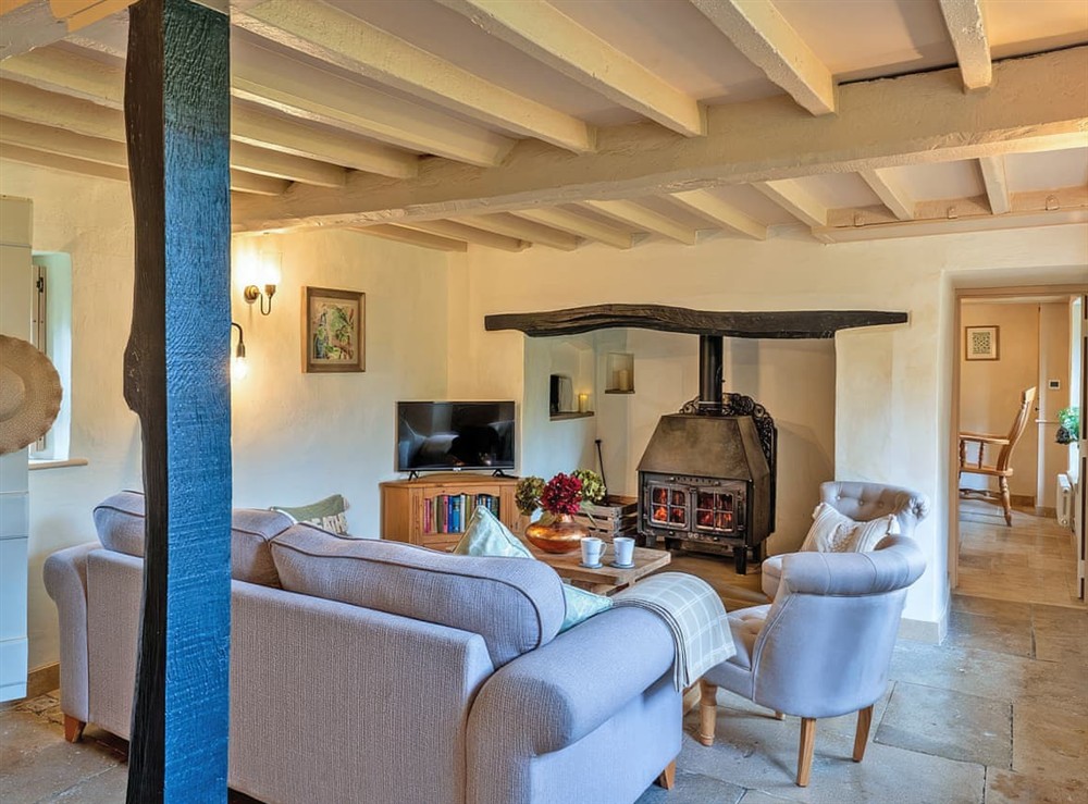 Living room at Briar House in Winterborne, Dorset