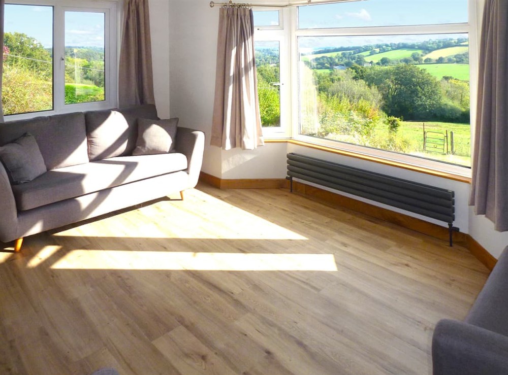 Living area at Briardene Cottage in Whitestone, Devon