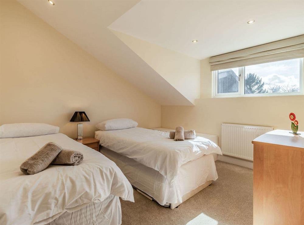 Twin bedroom at Brick Kiln Cottage in Burton Overy, Leicestershire