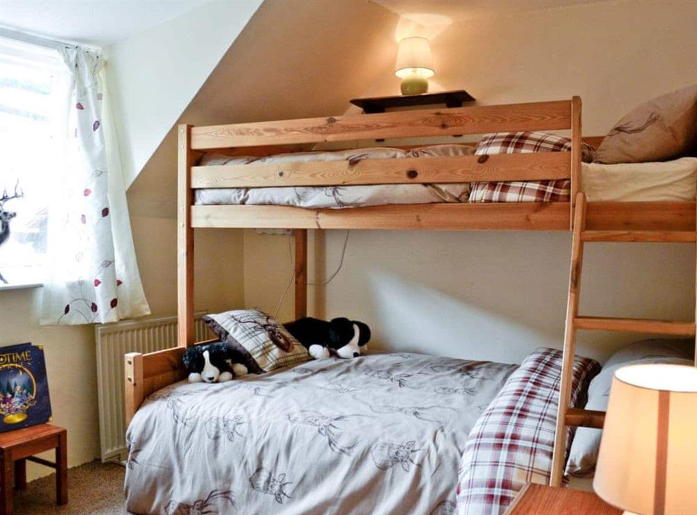 Bunk bedroom at Briddicott Farm Cottage in Carhampton, Minehead, Somerset
