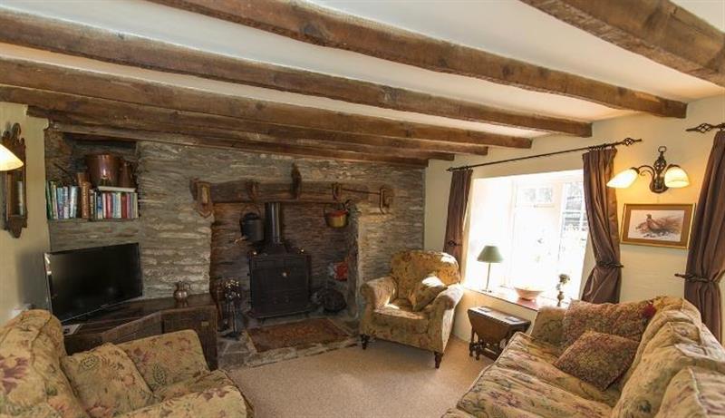 The living room at Bridge Cottage, Exmoor