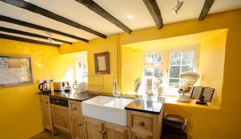 This is the kitchen at Bridge Cottage, Exmoor