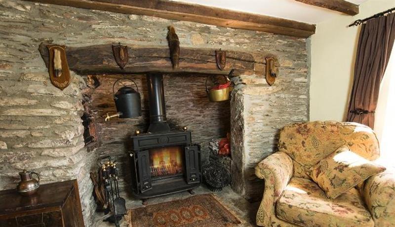 This is the living room at Bridge Cottage, Exmoor