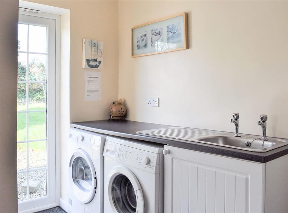 Utility room at Bridge Cottage in Lanjeth, near St Austell, Cornwall