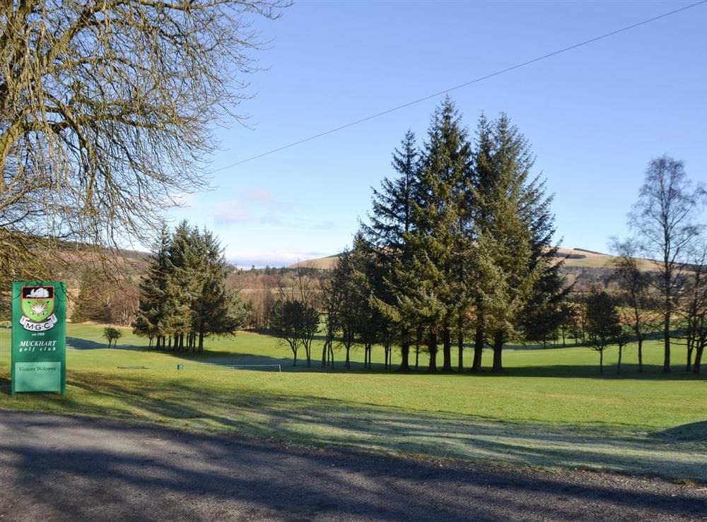 Muckhart golf club at Bridge End Lodge in Dollar, near Stirling, Clackmannanshire