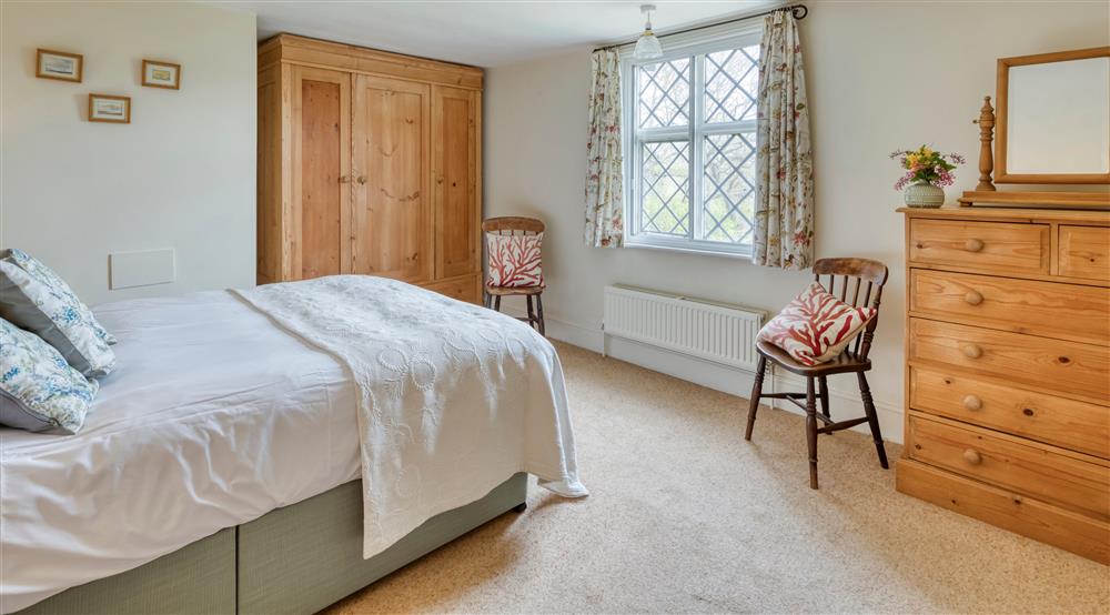 The double bedroom at Bridge Farm Cottage in Saxmundham, Suffolk