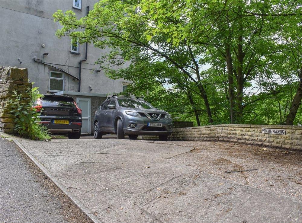 Parking at Bridge House in Holmfirth, West Yorkshire