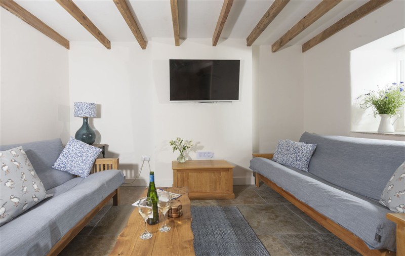 The living area at Bridge House, Cornwall