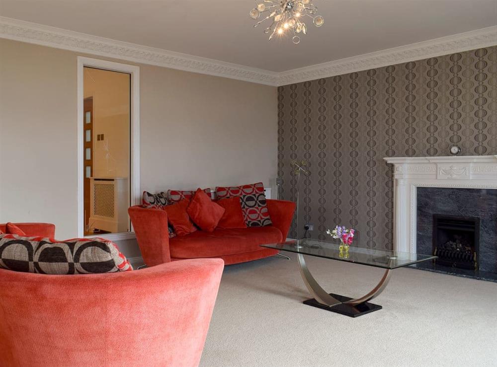 Spacious living room at Bridge View in Dalgety Bay, Fife