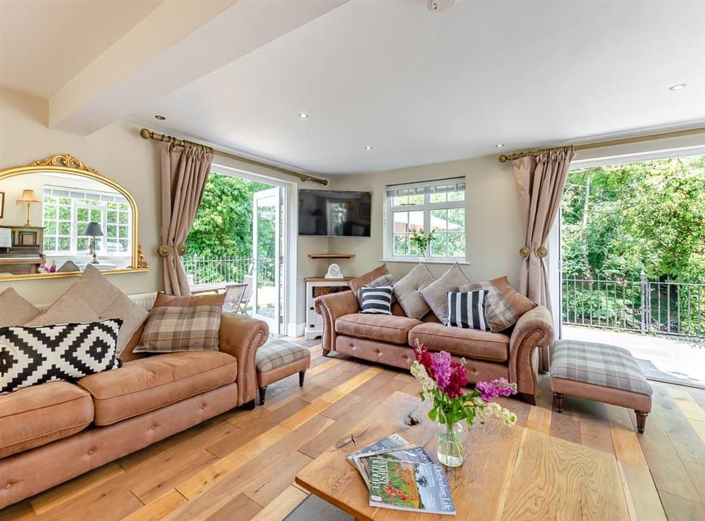 Living room at Bridgegate House in Belper, Derbyshire