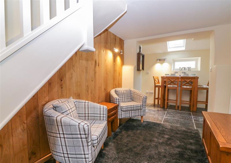 The living area at Bridges Cottage, St Marychurch