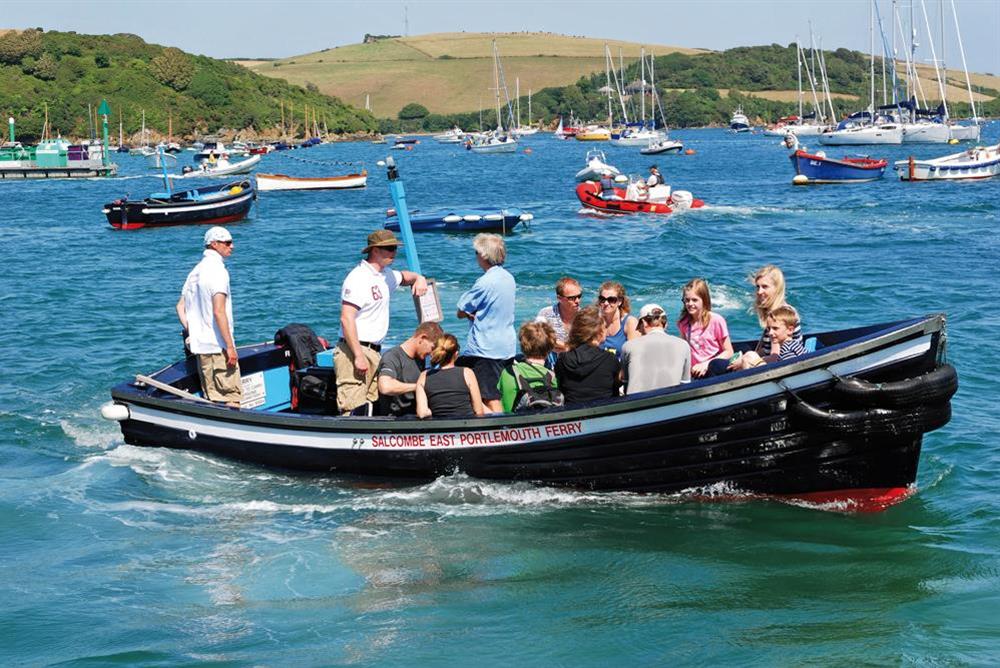 The East Portlemouth passenger ferry at Bridleway House in , Salcombe