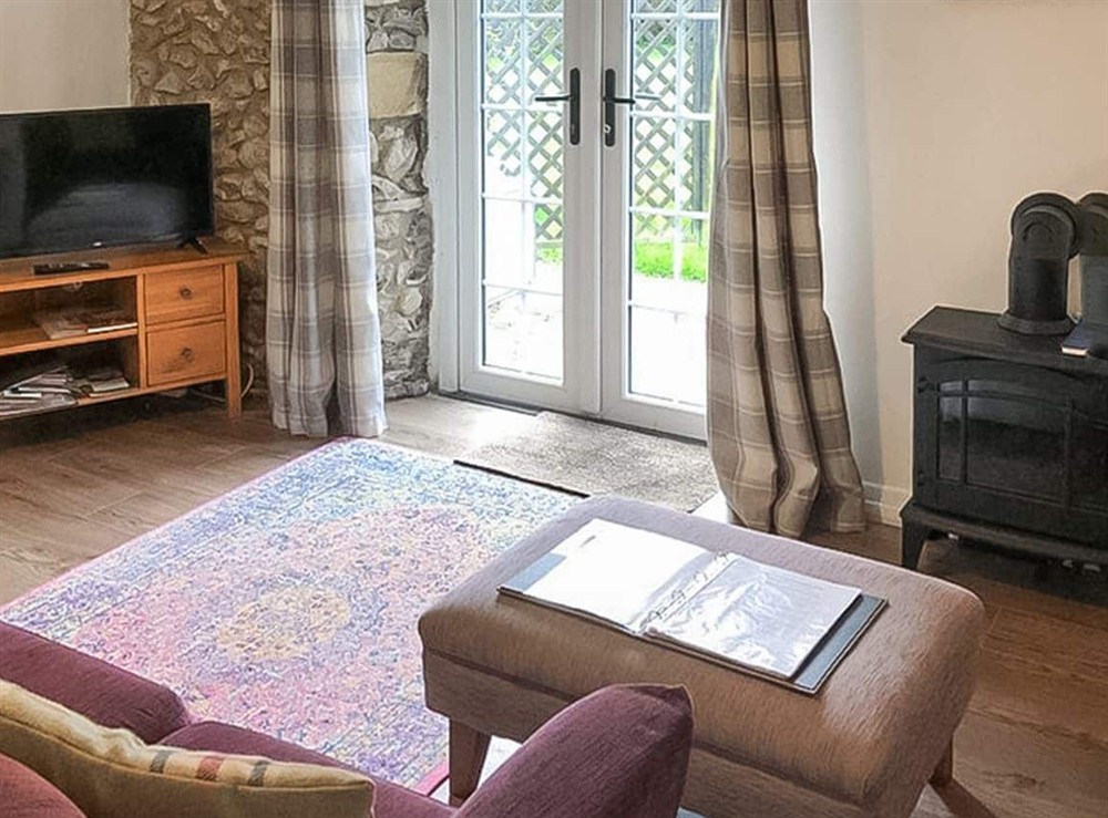 Open plan living space at Brigand in Membury, near Axminster, Devon