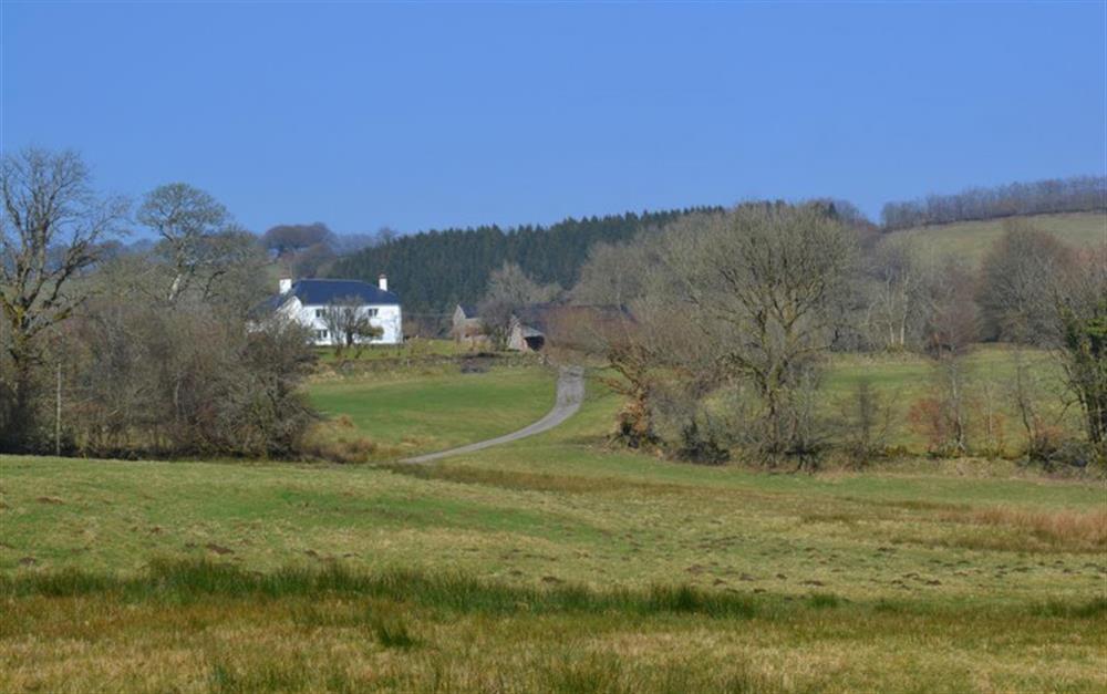 The farmhouse is found at the end of a mile long driveway. at Brightworthy Farm in Withypool