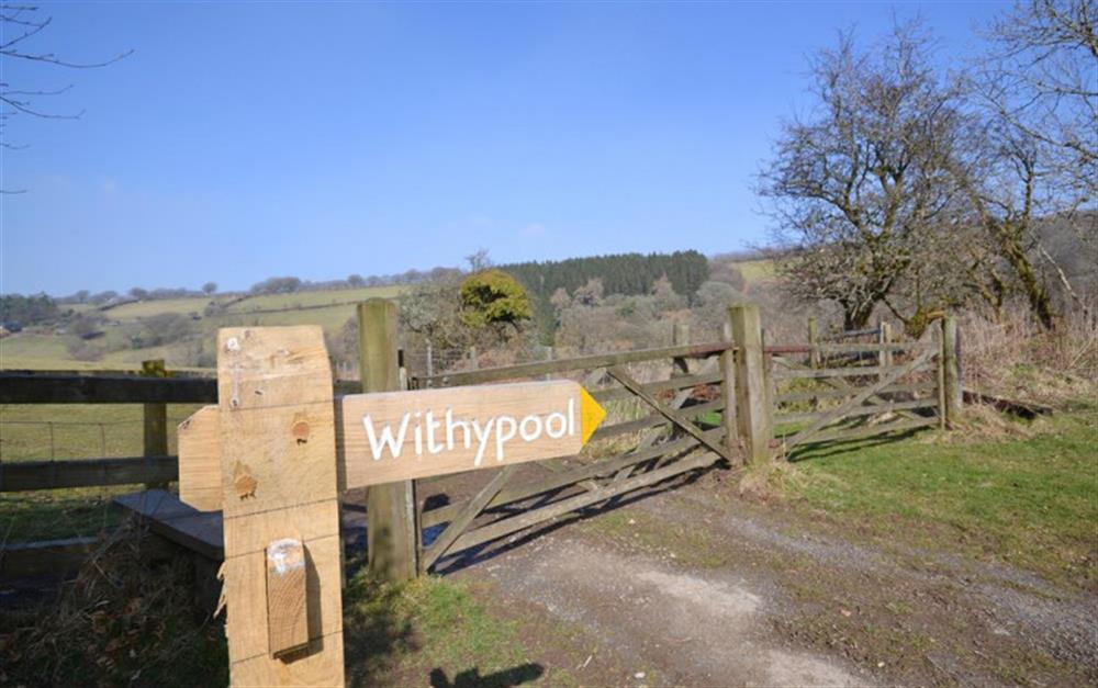 The village of Withypool is just 1 mile away on foot. at Brightworthy Farm in Withypool
