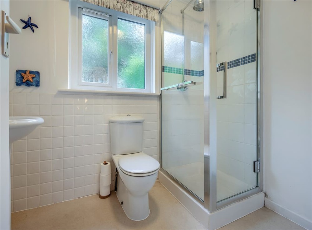 Shower room at Brigids Patch in St Mawes, Cornwall