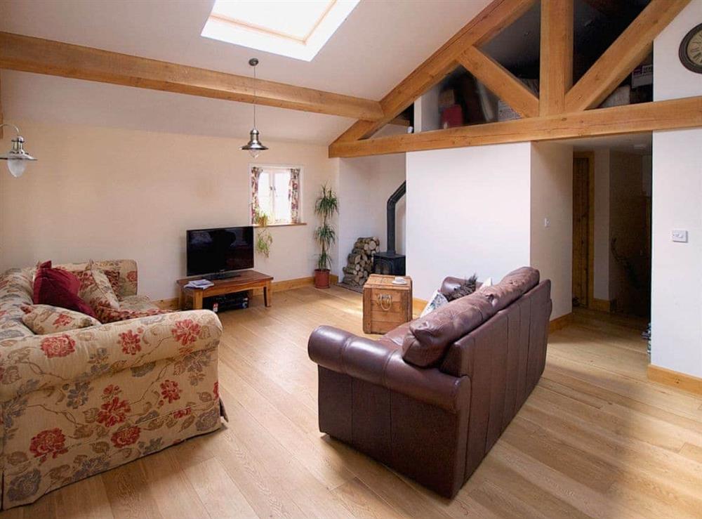 Living room at Brimble Cottage in Axminster, near Lyme Regis, Devon