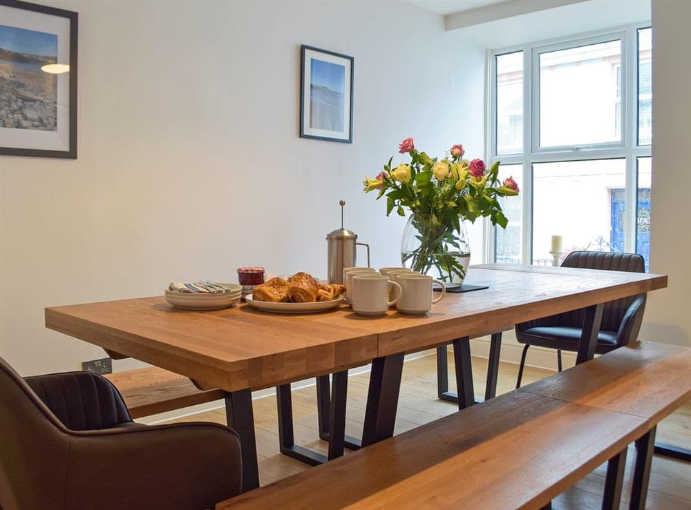Dining room at Bristol House in New Quay, Cardigan, Dyfed