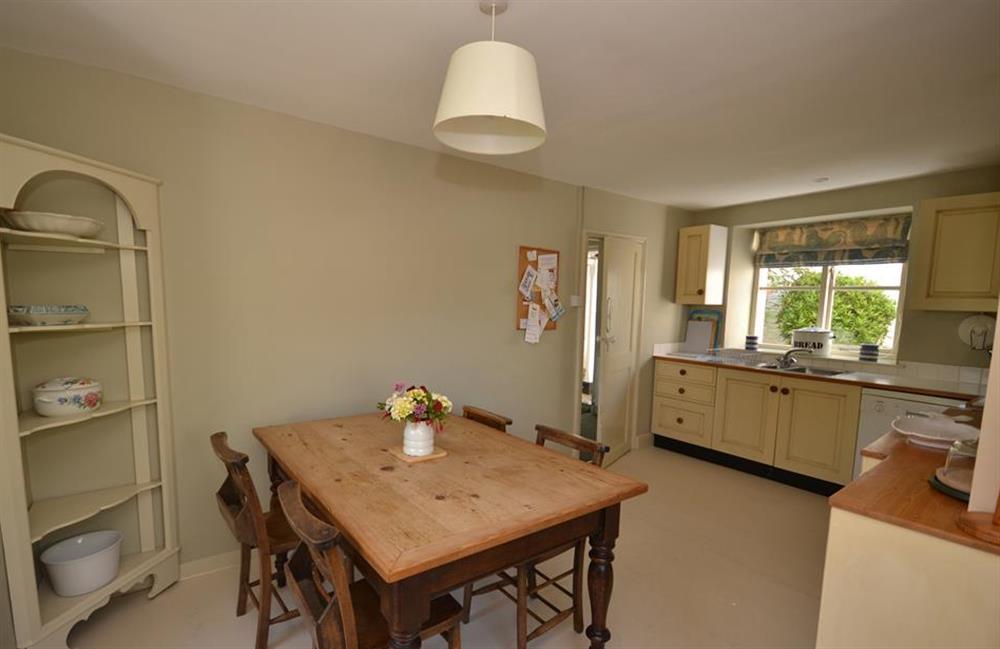Another view of dining area at Britannia Cottage, Stoke Fleming