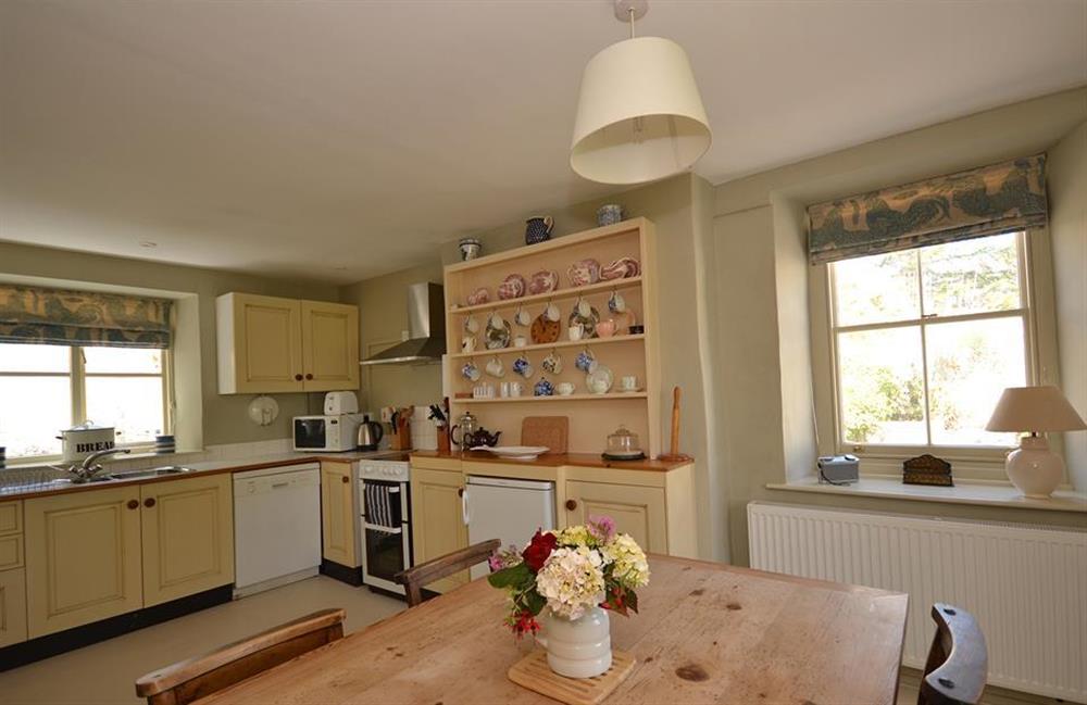Another view of the kitchen with dining area at Britannia Cottage, Stoke Fleming