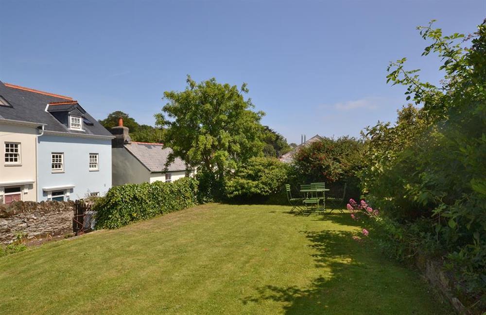 The lovely sunny garden at Britannia Cottage, Stoke Fleming