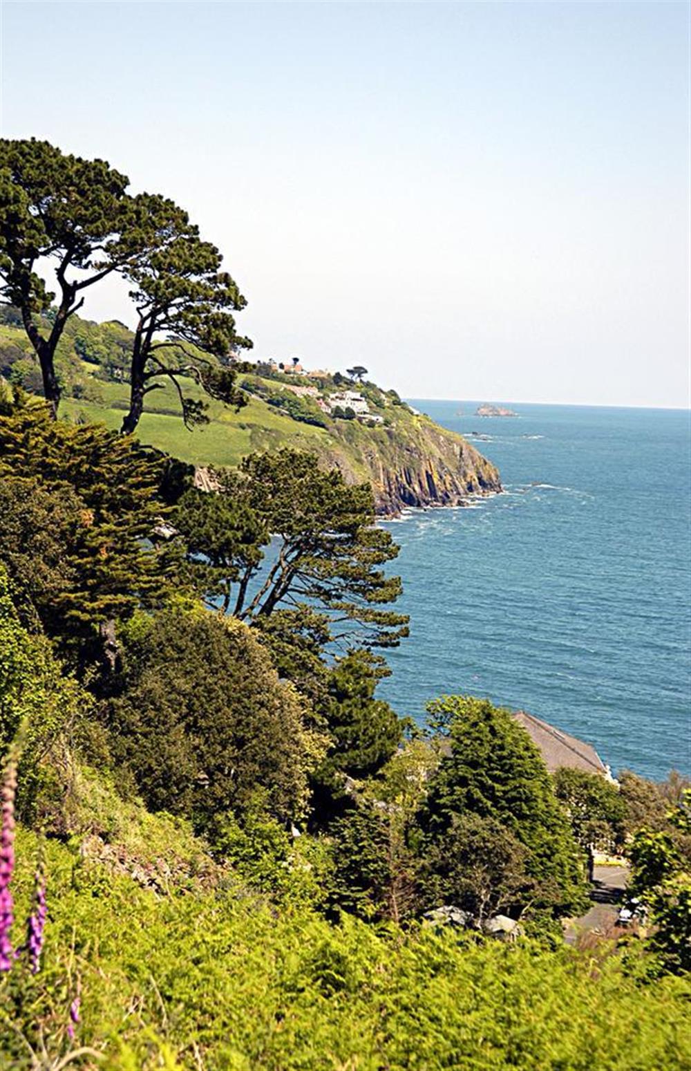 View from coast road to Stoke Fleming at Britannia Cottage, Stoke Fleming