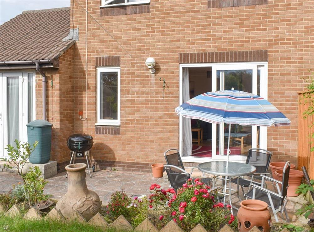 Attractive outdoor area to rear of holiday home