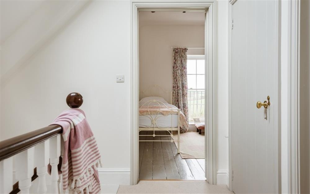 One of the 5 bedrooms at Broad Down Farmhouse in Malborough