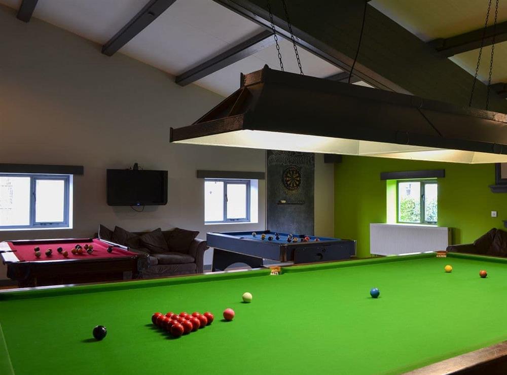 Well-appointed shared games room at Broad Leaf in Brandesburton, Nr Bridlington, East Yorkshire., North Humberside
