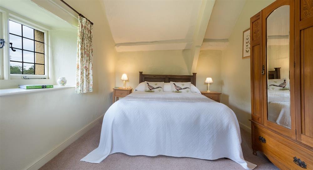 The double bedroom at Broad Ley Cottage in Exeter, Devon