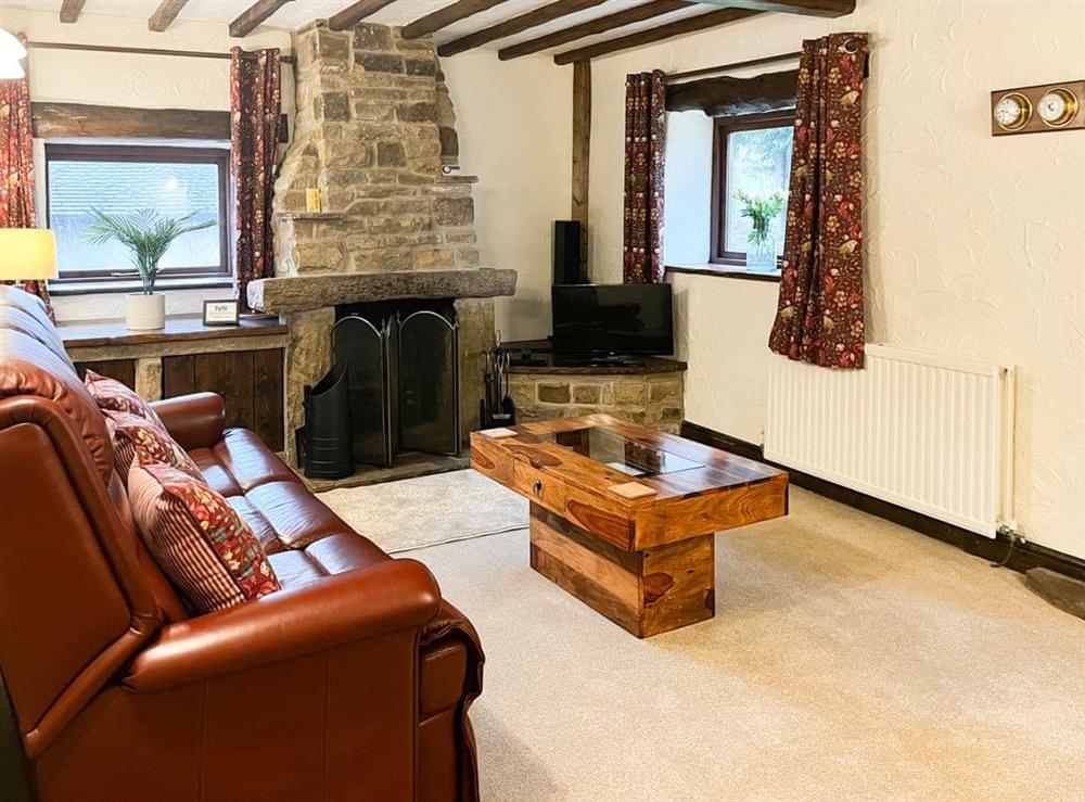 Living room at Broadcarr Barn in Kettleshulme, Derbyshire