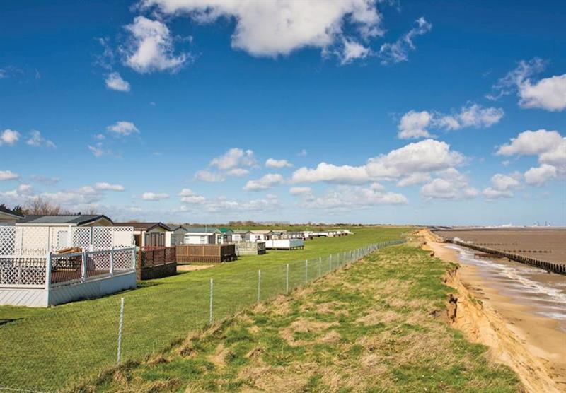 The park setting at Broadland Sands in Corton, Lowestoft