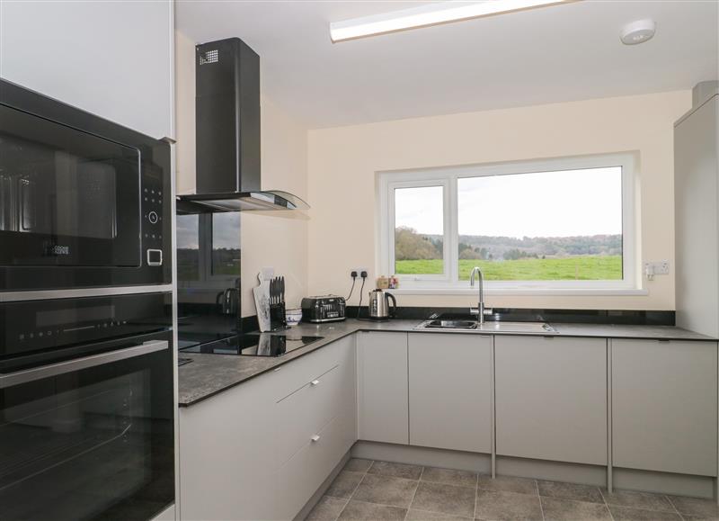 Kitchen at Broadlands Bungalow, Combe St Nicholas