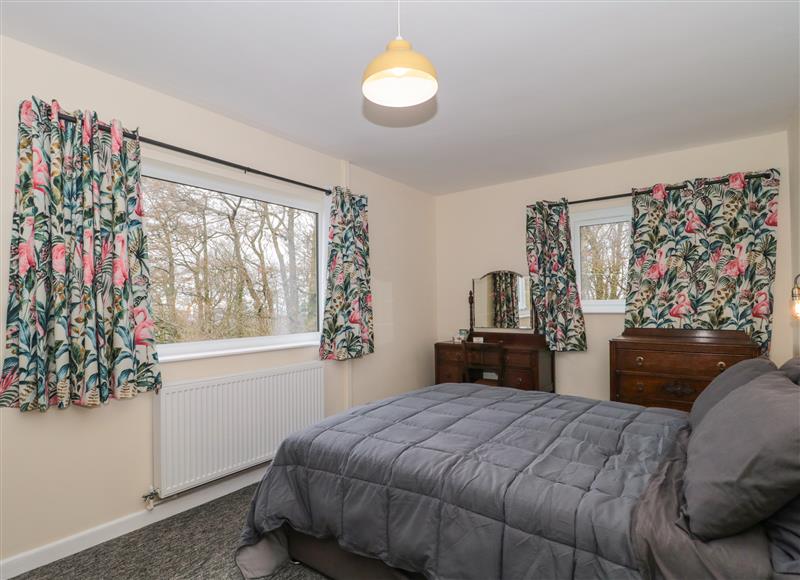 One of the bedrooms at Broadlands Bungalow, Combe St Nicholas