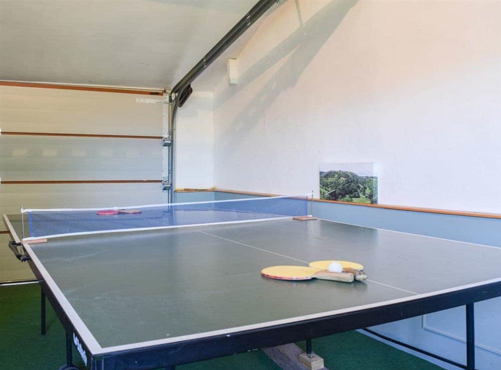 Games room with a selection of activities for guests at Broadmeadows Farm in Butterton, Staffordshire., Great Britain