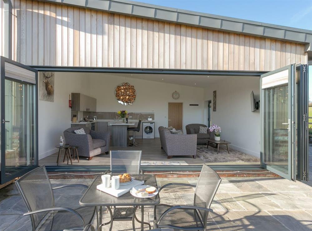 Exceptional holiday home featuring huge bi-folding doors at The Hideaway, 