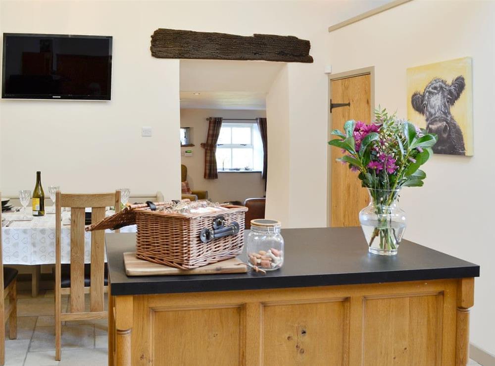 Well equipped kitchen/ dining room at Broats Barn in Bolam, near Darlington, Durham