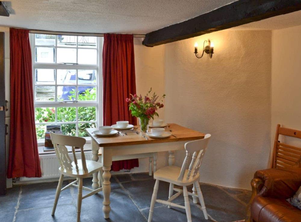 Dining area at Brock Cottage in Broughton-in-Furness, near Ulverston, Cumbria