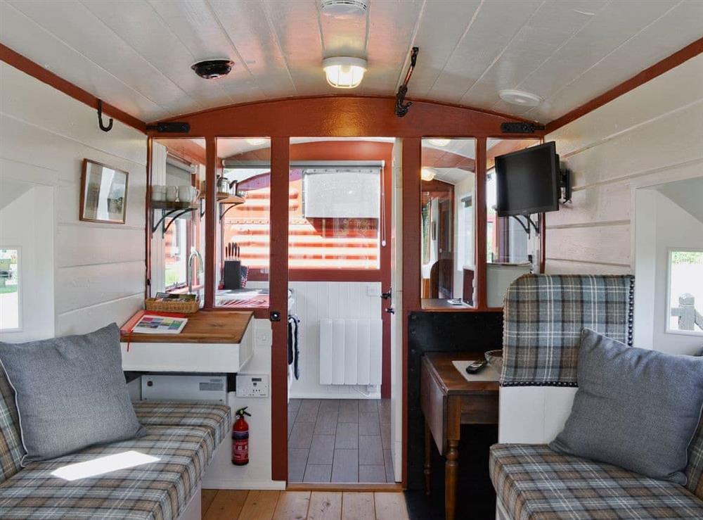 Living room at The Guards Van, 