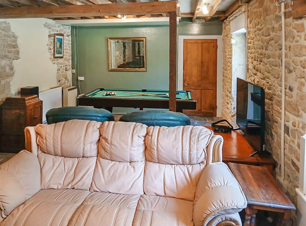 Living area at Brockhill House in Beaminster, Dorset