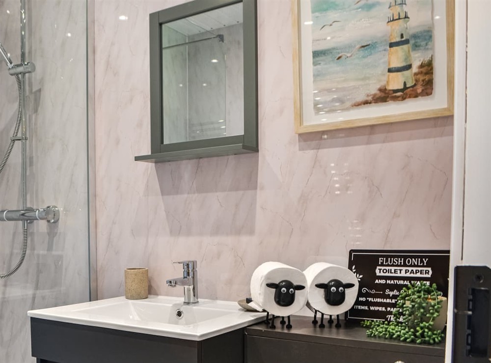 Bathroom at Brocks Retreat in Felton, Northumberland