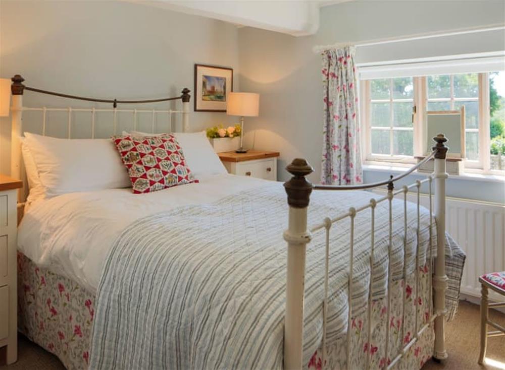 Double bedroom at Brockwood Farmhouse in West Meon, England