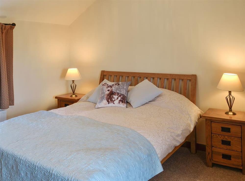Comfortable double bedroom at Brodie Cottage in Aspatria, Cumbria