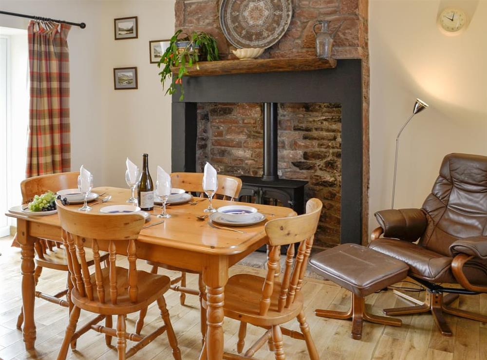 Well presented dining room at Brodie Cottage in Aspatria, Cumbria