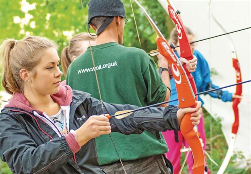 Archery at Brokerswood Holiday Park in Southwick, Wiltshire