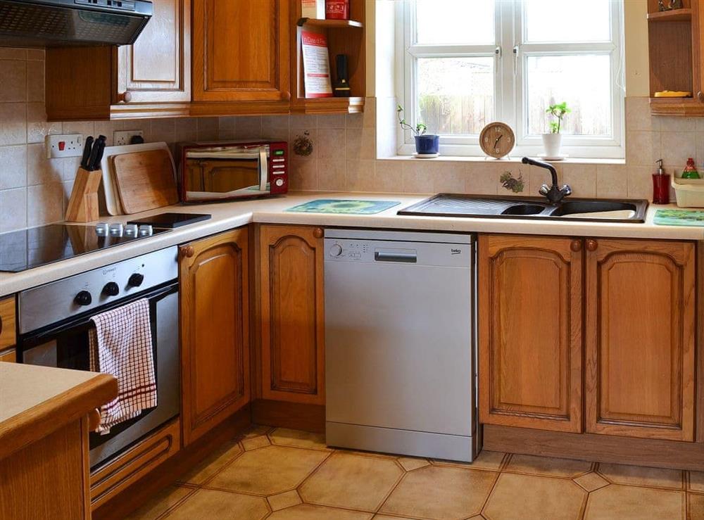 Well fitted and equipped kitchen at Brompton Lodge in Potter Brompton, Scarborough, N. Yorks., North Yorkshire