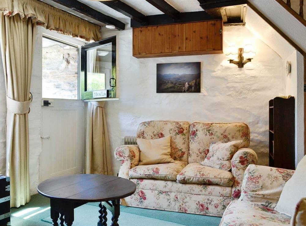 Characterful living room at Bron Elan in Dolwyddelan, near Betws-y-Coed, Gwynedd