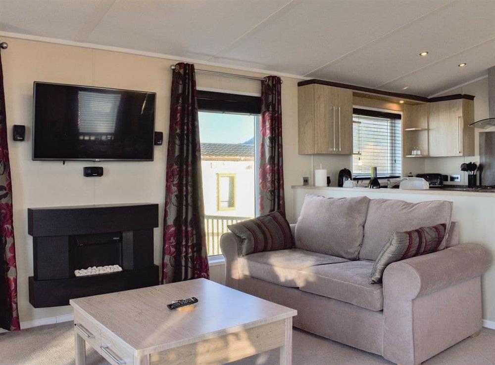 Living area at Bron Y Wendon Lodge, 