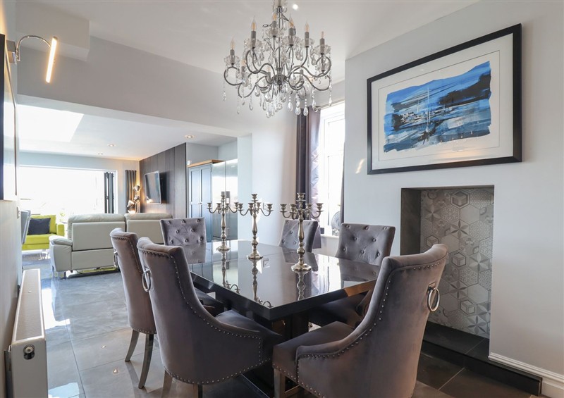 This is the dining room at Bronallt, Cemaes Bay